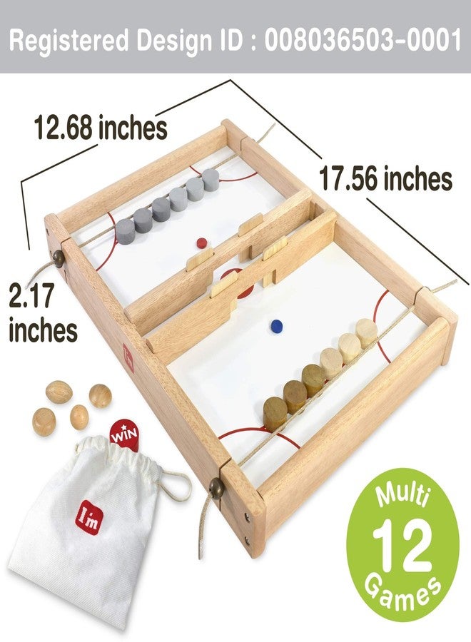 I'm Big Flick n Kick: Wooden Multi Tabletop Indoor Portable Board Games for Kids and Family - Image 3